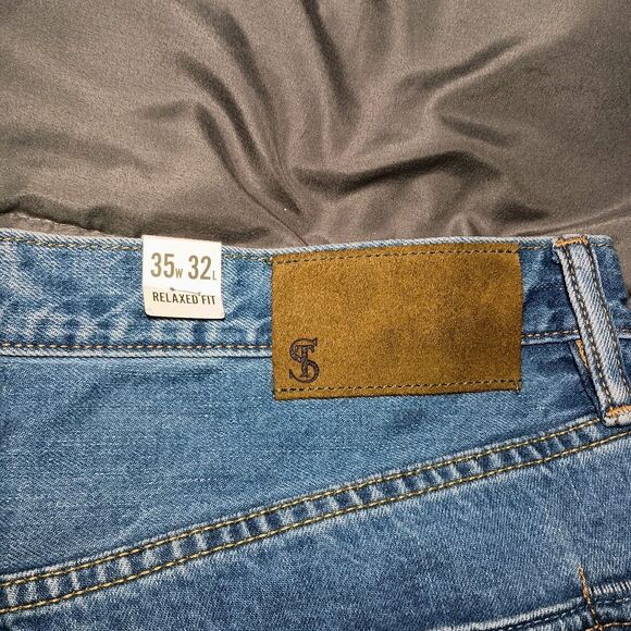 TODD SNYDER Relaxed Fit Selvedge Button Fly Jeans Men’s 35x32 MSR 36x32 NWT - Picture 9 of 16